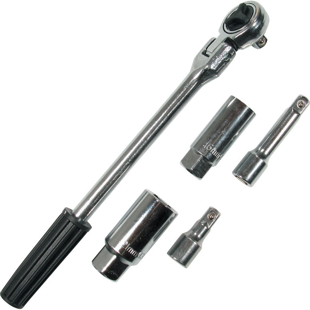 Zündkerzenwerkzeug-Satz, 3/8"-Antrieb, 5-tlg. Mit 16 21 mm Einsätze