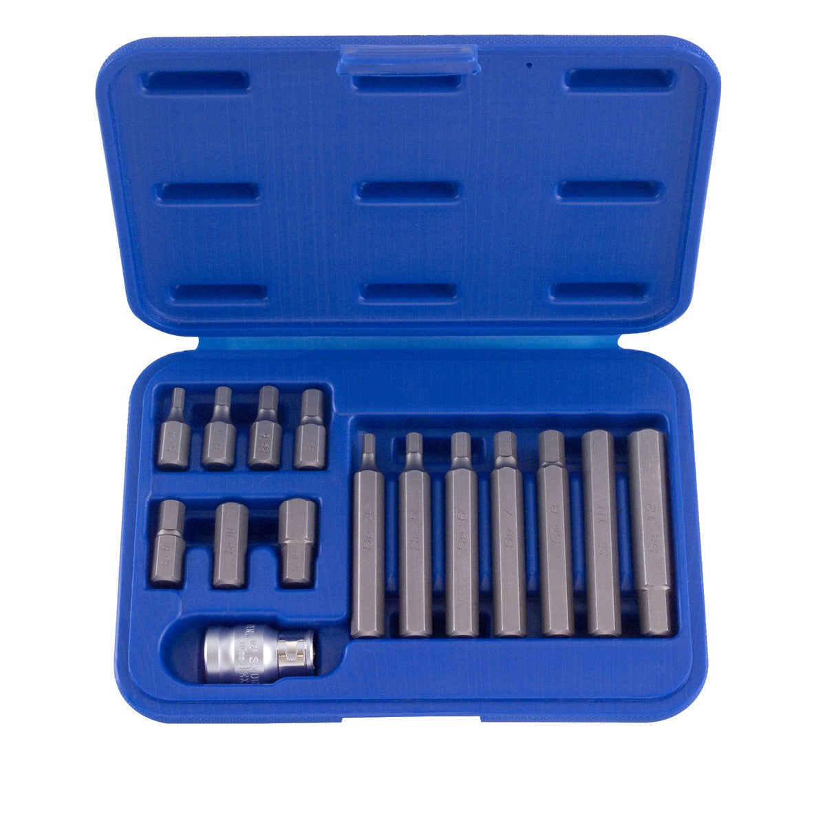 Bit Satz / Schraubendreher-Satz, Innensechskant, 1/2"-Antrieb, 4-12 mm 15-tlg.