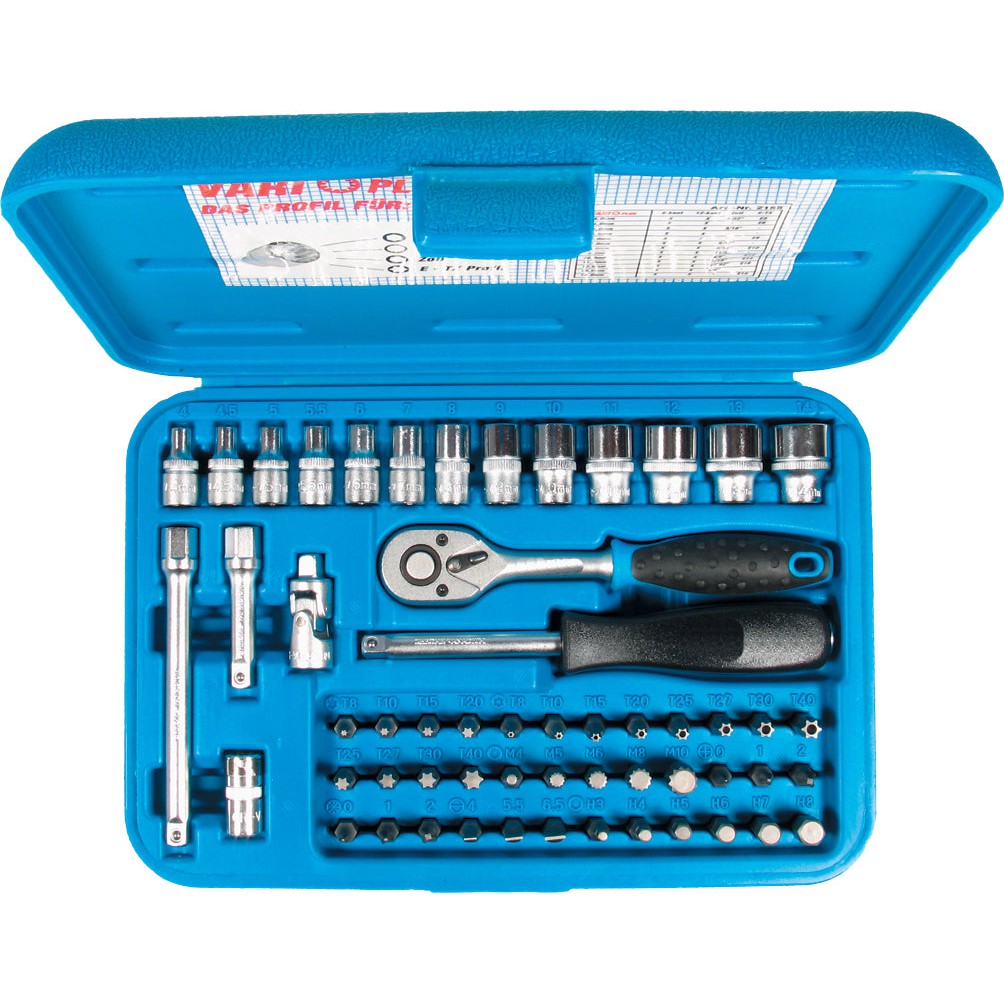 1/4"-Antrieb - Steckschlüssel-Satz Steckschlüssel-Garnitur VARIOPLUS, 55-tlg.