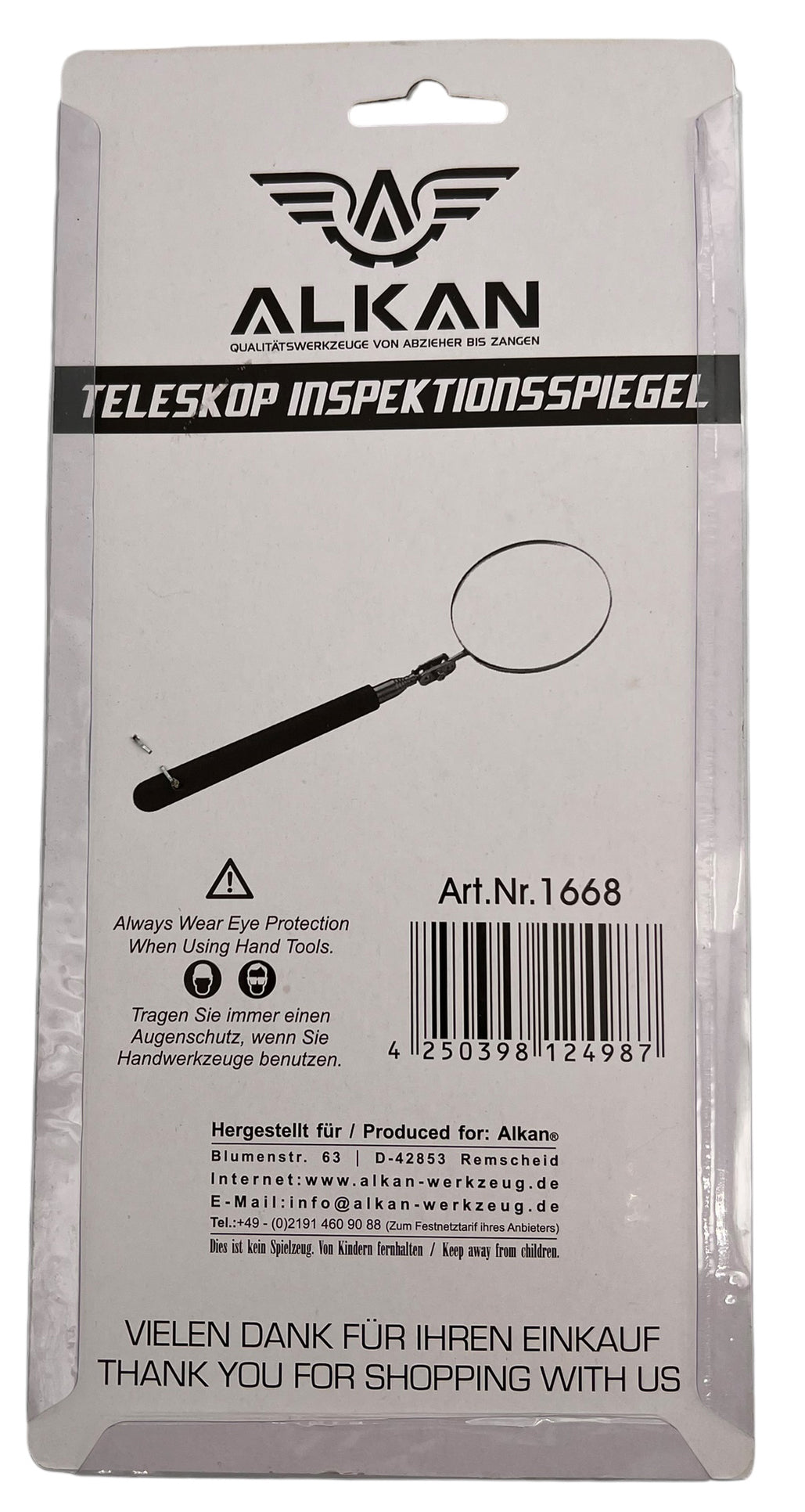Teleskop Spiegel ø 82 mm (Inspektionsspiegel) Länge 75 cm Überwachungsspiegel