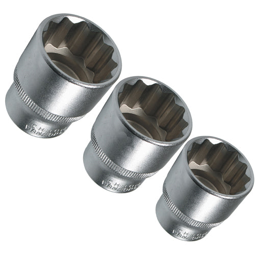 Steckschlüsseleinsätze Stecknuss Nuss Nüsse 12-kant 1/2" VIELZAHN 27 30 32 mm