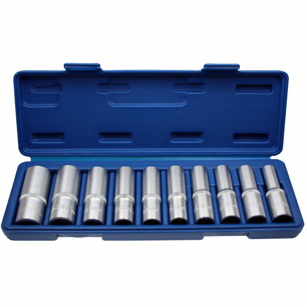 10 x Steckschlüsseleinsätze TIEF VIELZAHN Einsatz LANG 12-kant 1/2 Nuss 10 24mm