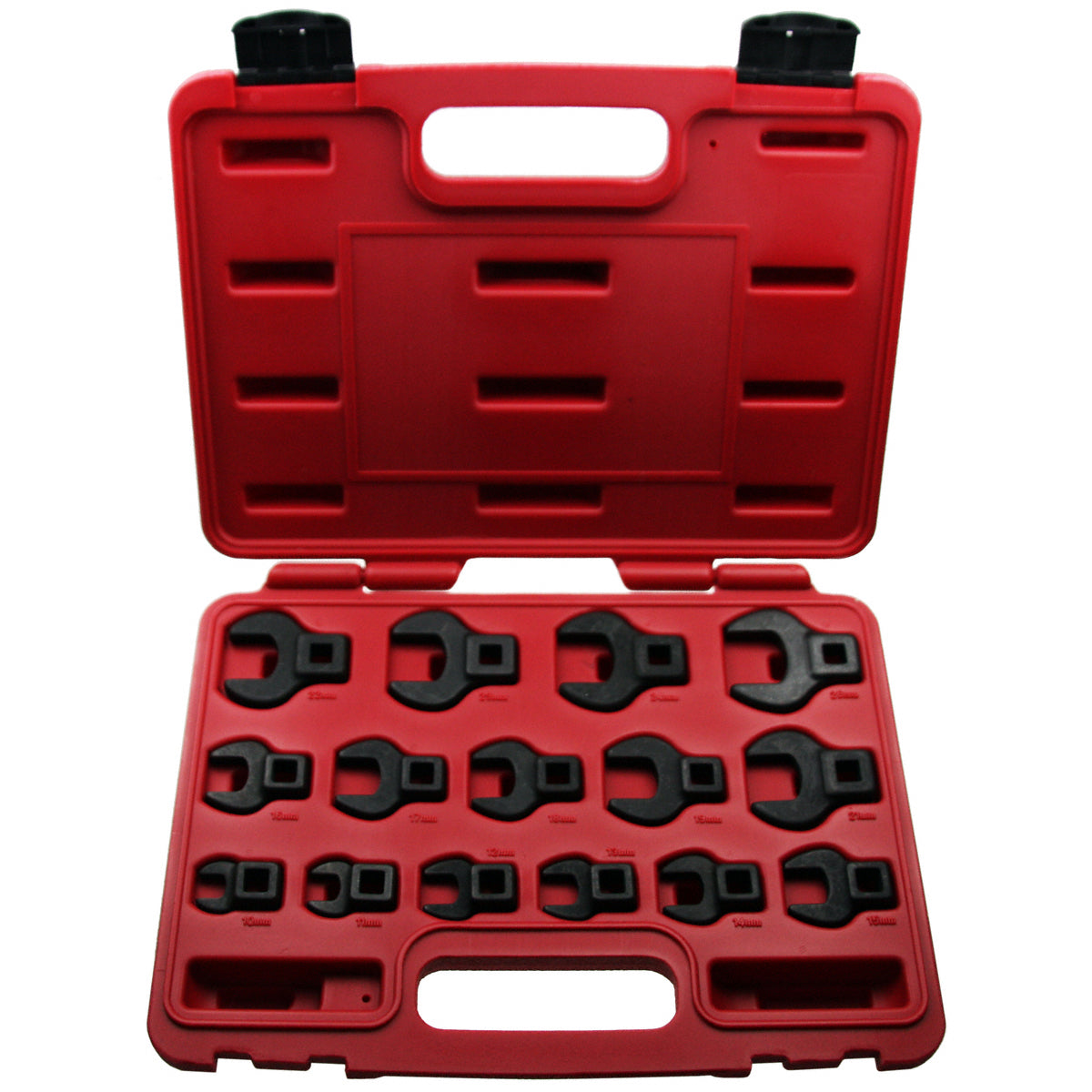 Spezialeinsatz Hahnenfuß Krähenfuß Steckschlüssel Satz 10 mm bis 26 mm 15 tlg.