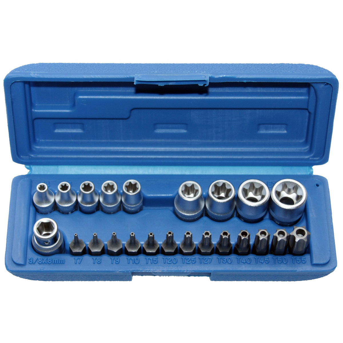 Steckschlüssel Bit Satz TORX E-Profil E4-18 T-Profil T7-55 Bit Einsatz 23-tlg