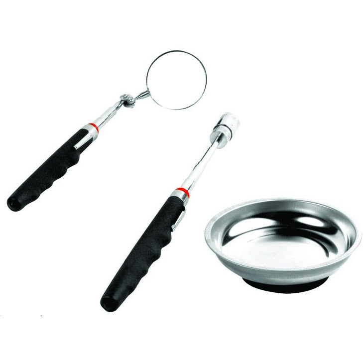 Magnettschale Magnetteller Inspektionsspiegel Überwachungsspiegel Satz 3-tlg.