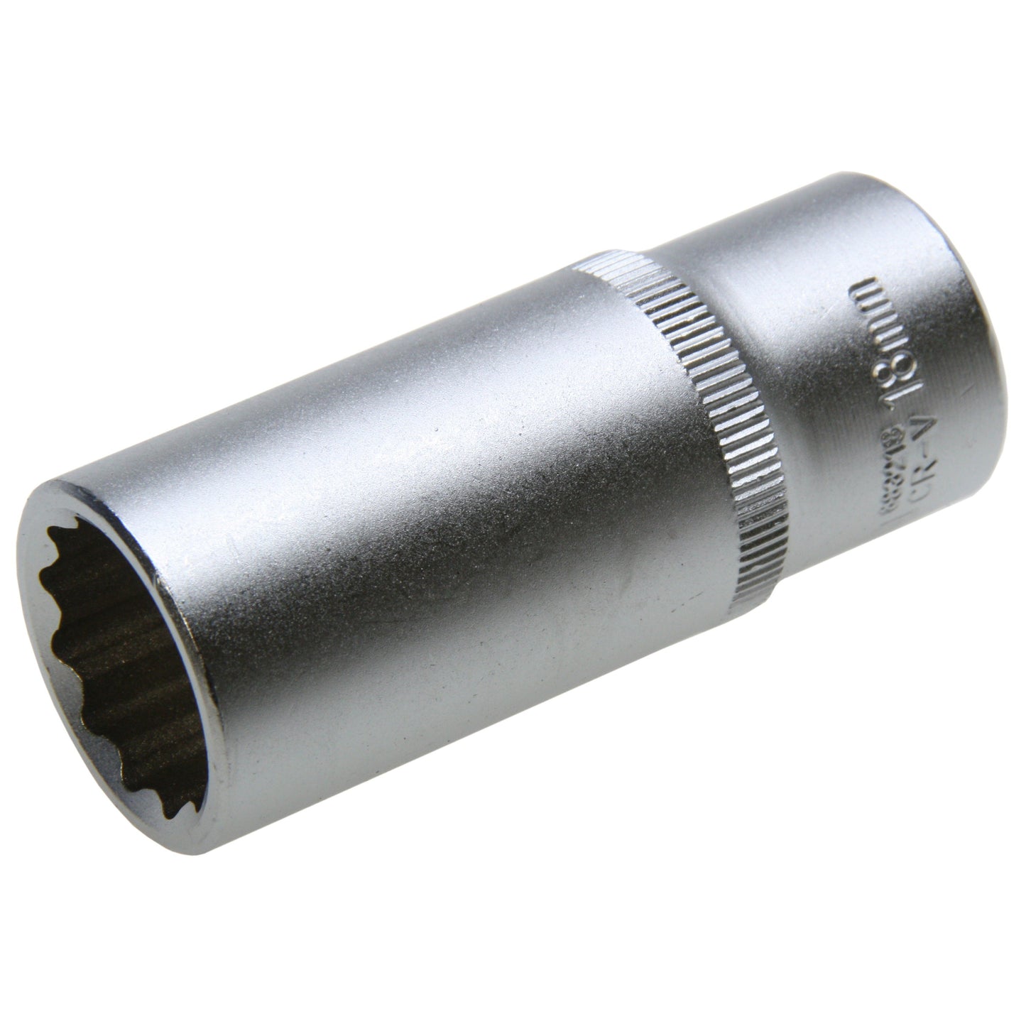 18 mm Lange VIELZAHN Steckschlüssel-Einsatz Stecknuss 12-kant Nuss 3/8"-Antrieb