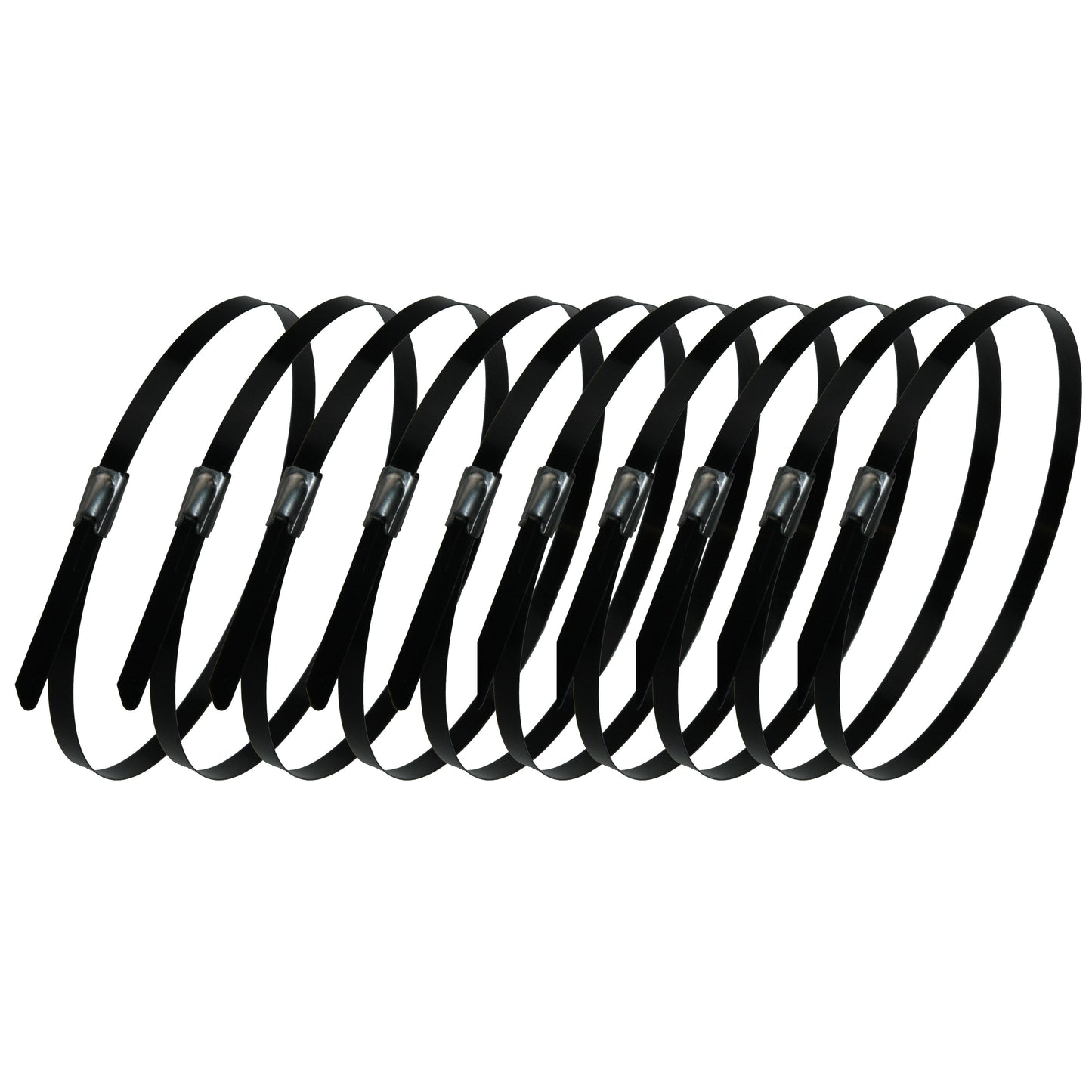 SS304 Edelstahl-Kabelbinder mit Kugelverschluss L840 x B4.6 mm Metallkabelbinder