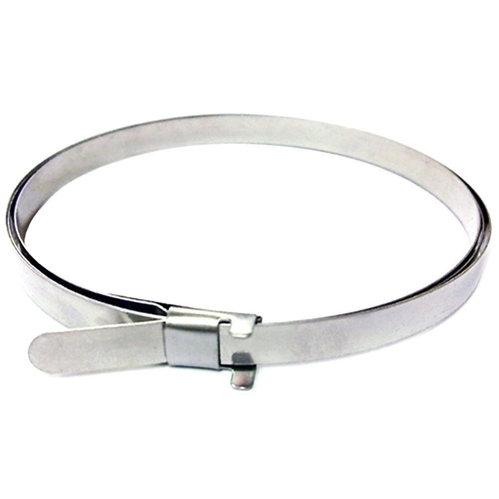 100 x Universal vorgefertigte Edelstahl Spannschelle Schlauch-Bandschellen 740mm