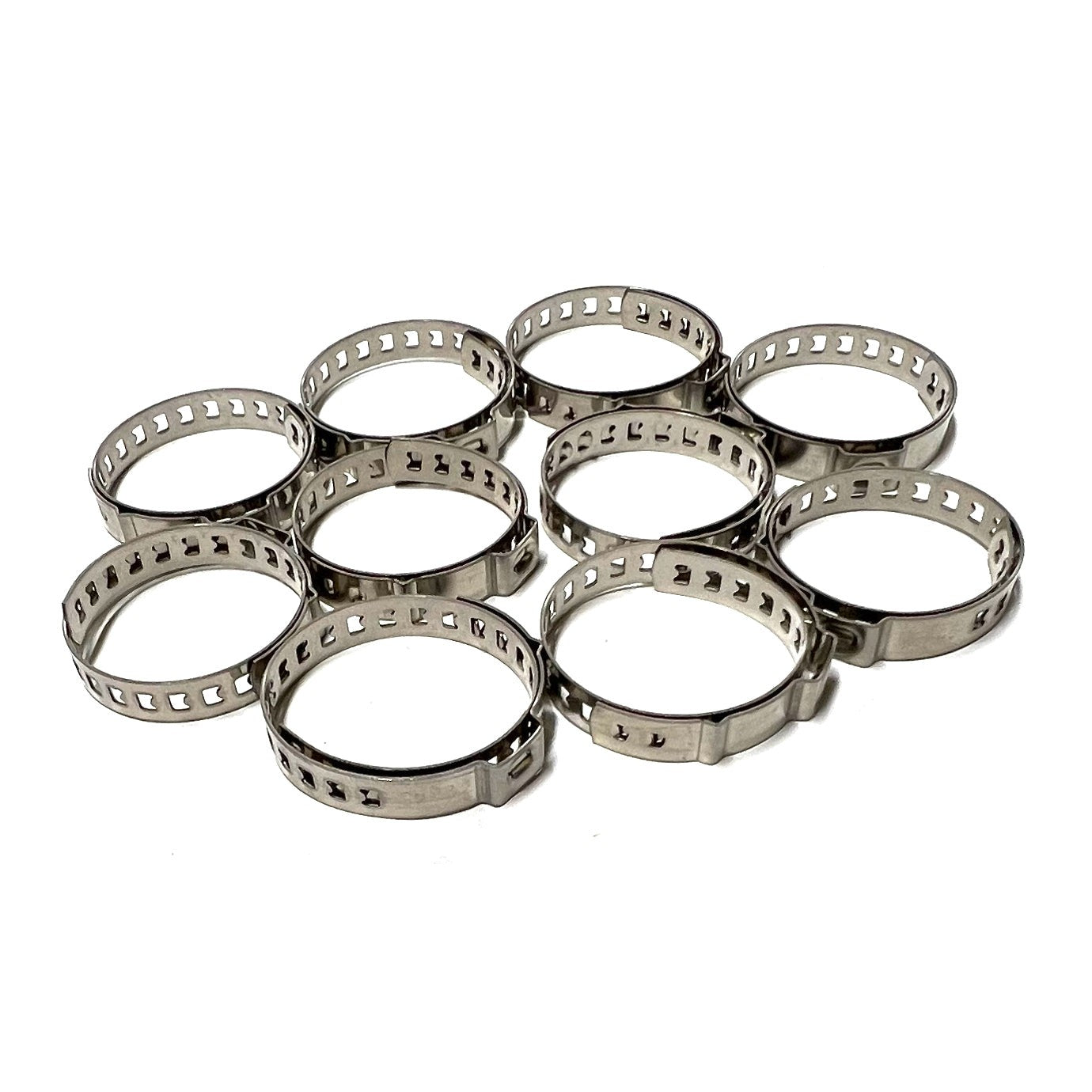10 x Schlauchschellen Schlauchklemmen Set EDELSTAHL VA2 21-45mm Achsmanschetten