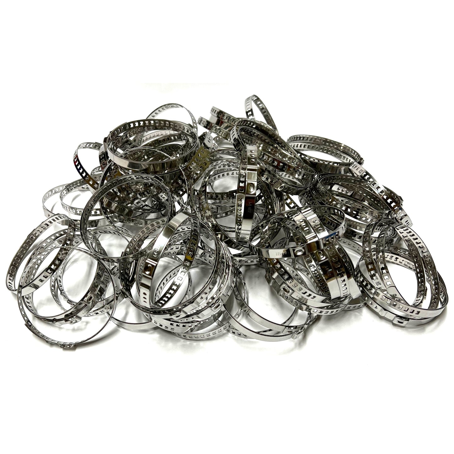 100 x Schlauchschellen Schlauchklemmen EDELSTAHL VA2 64-122 mm Achsmanschetten