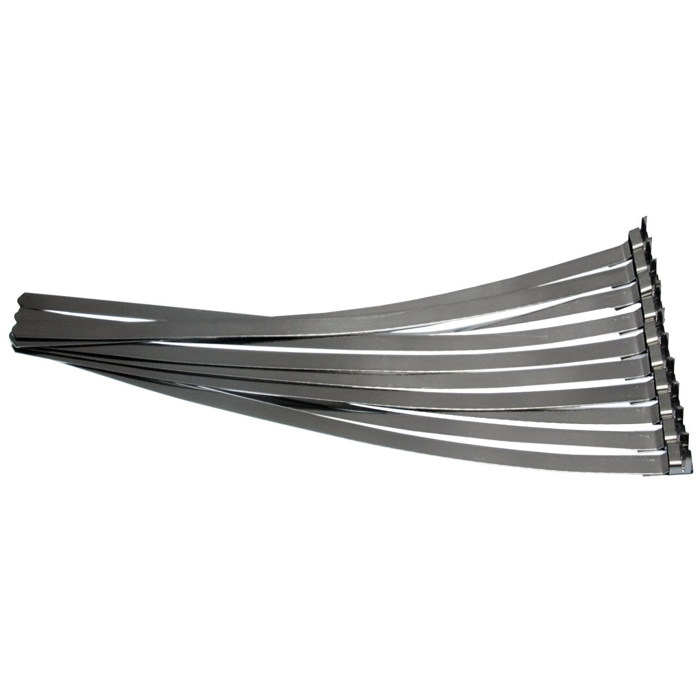 10 x Vorgefertigte Edelstahl 304SS Schlauchbandschellen Kabelbinder Länge 280 mm