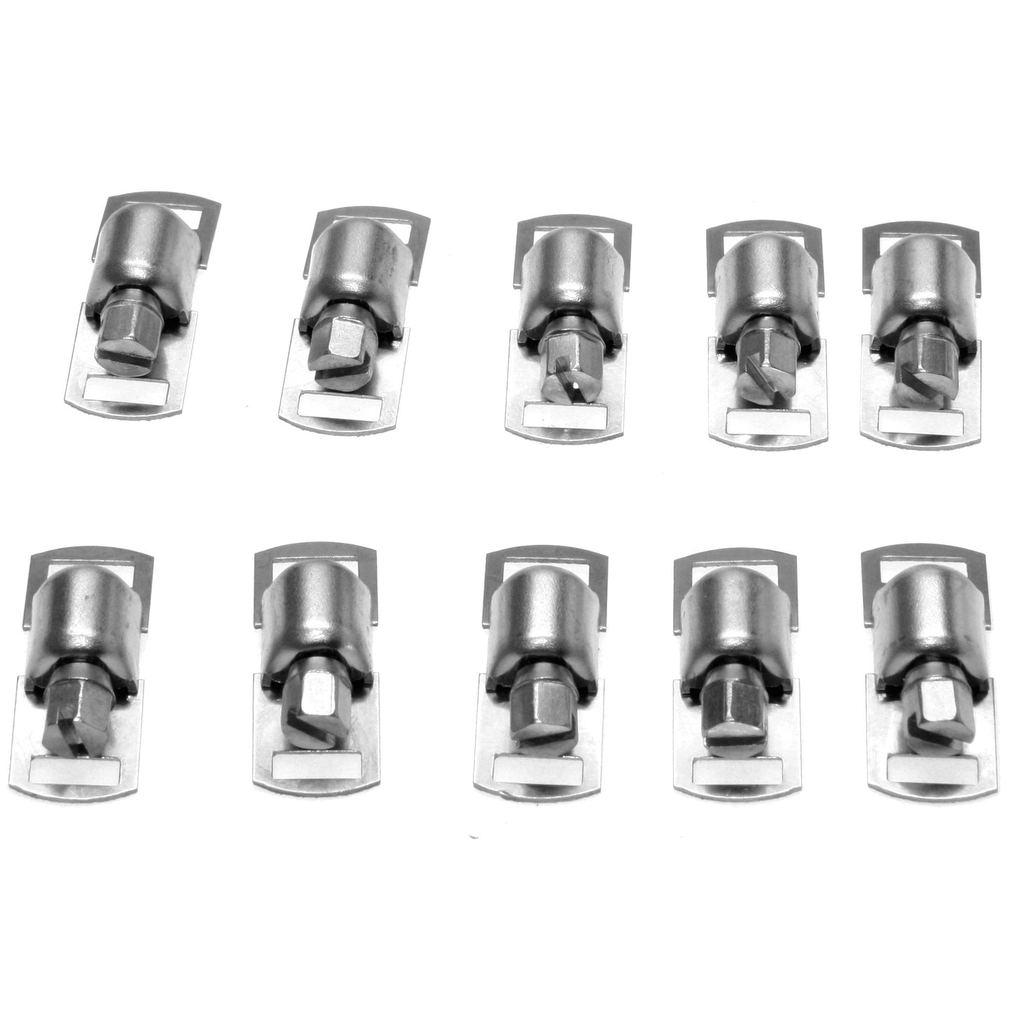 Bandschlösser Edelstahl (V2A) Klemmverschluss für 8 mm Band / Schelle, 10-tlg.