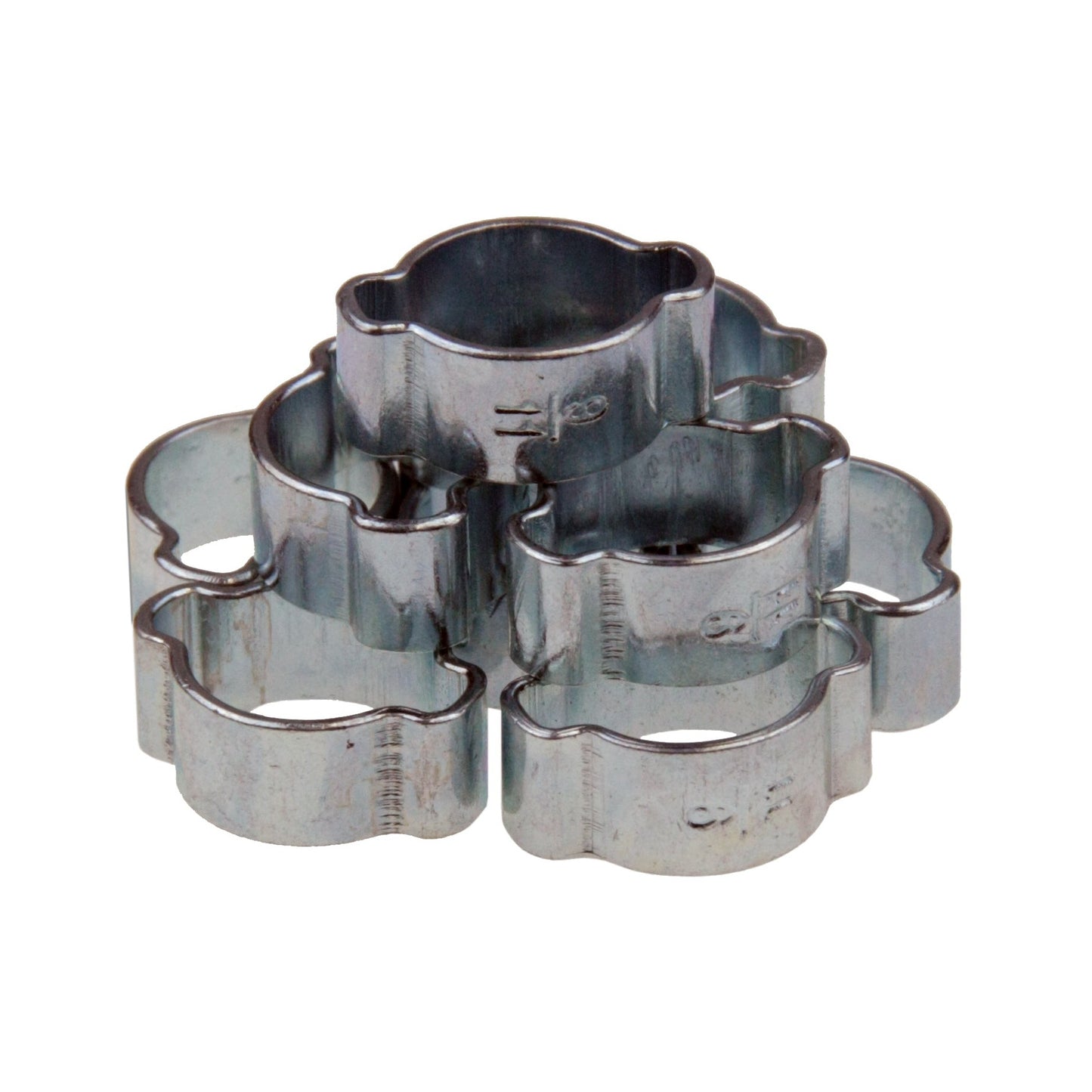 Zweiohrschellen Schlauchschellen 2-Ohr Schlauchklemmen 9-11 mm (3/8) 10-tlg.