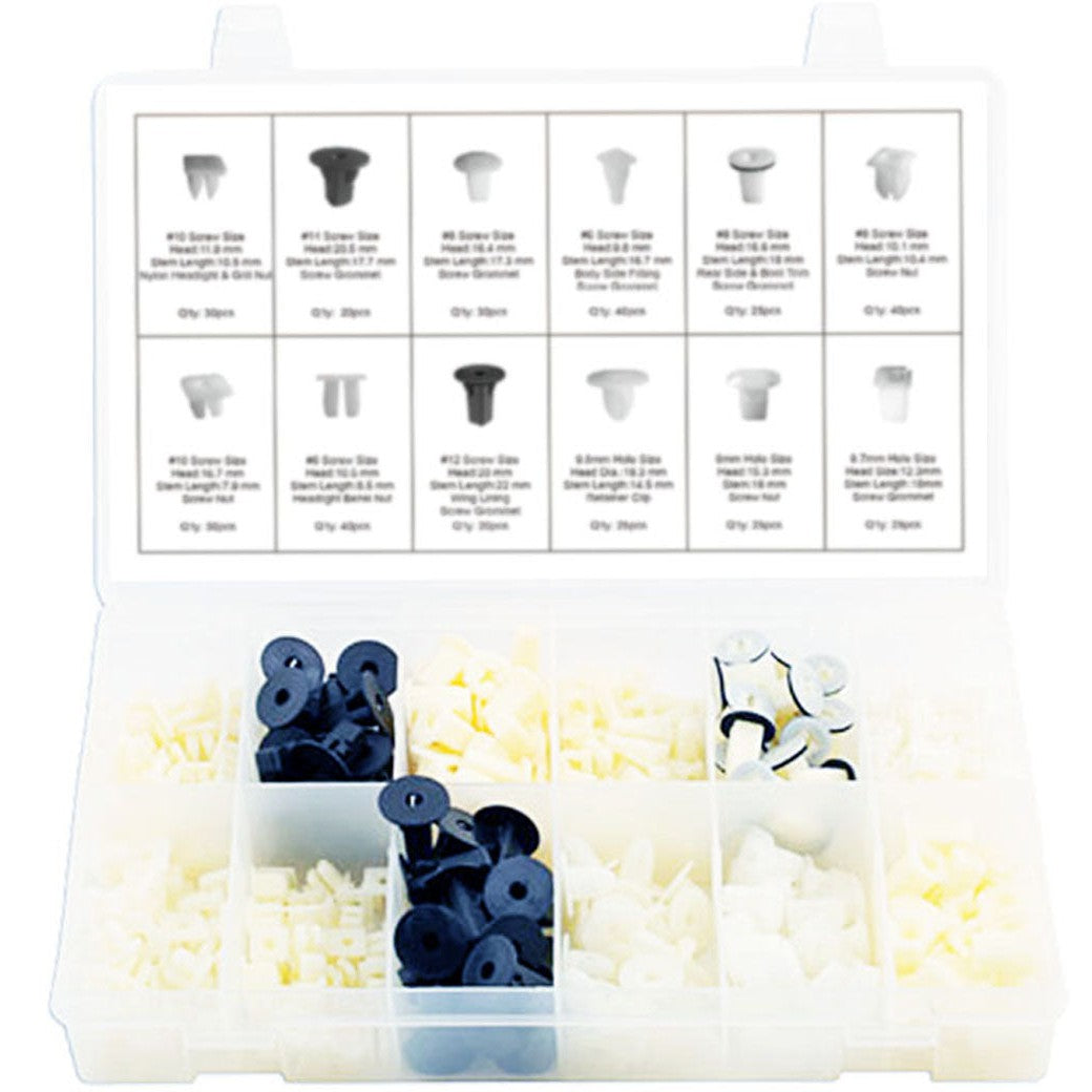 Befestigungsclips Mutterneinsätze f. Ford Toyota Mitsubishi Nissan Clips 350-tlg