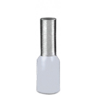 100 x Aderendhülsen-Sortiment - GRAU - isoliert - 4,0qmm / 4,0mm² Länge 9 mm