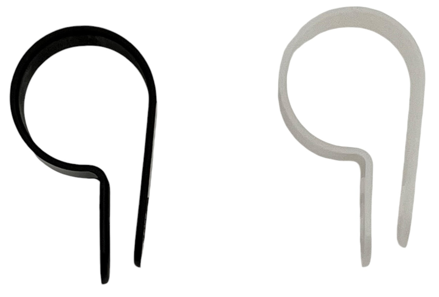 R-Typ Kabelklemmen Set, 460-tlg, Nylon, Weiß / Schwarz, 8 Größen 0,3-1,9 cm