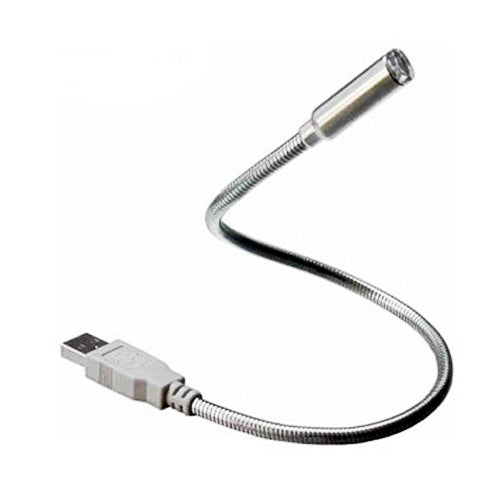 FLEXIBLE USB LED Licht verstellbarer Schwanenhals aus Metall u.a. für Laptop etc