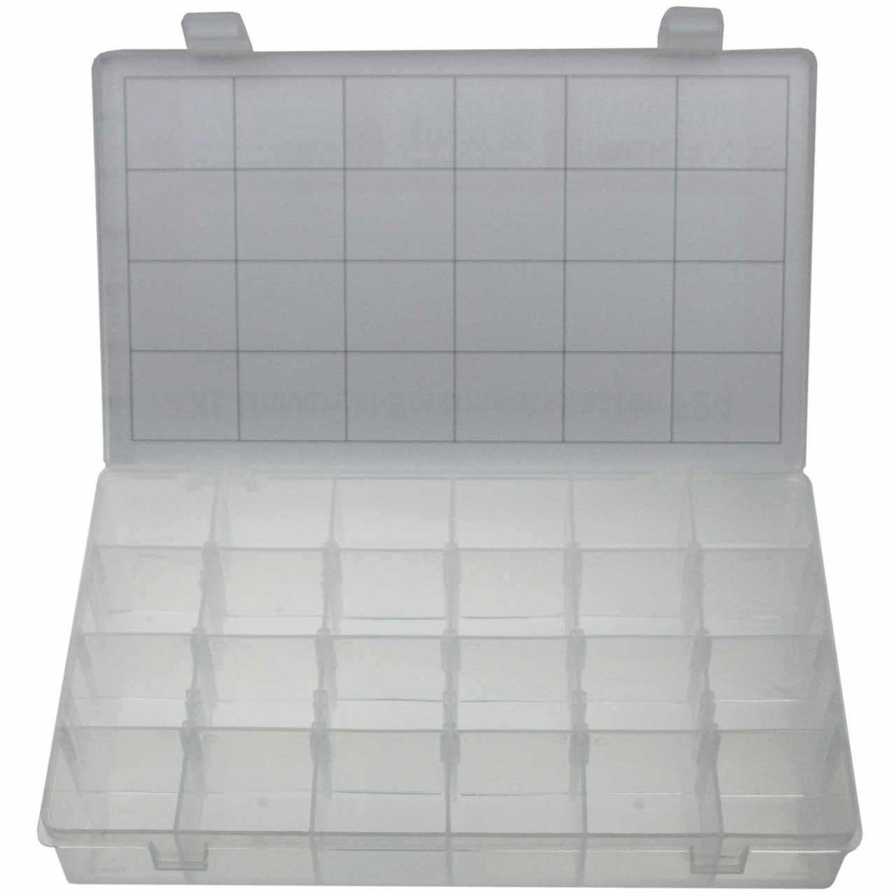 XL Universal leere Sortimentsbox Sortimentskasten Aufbewahrungsbox mit 24 Fächer