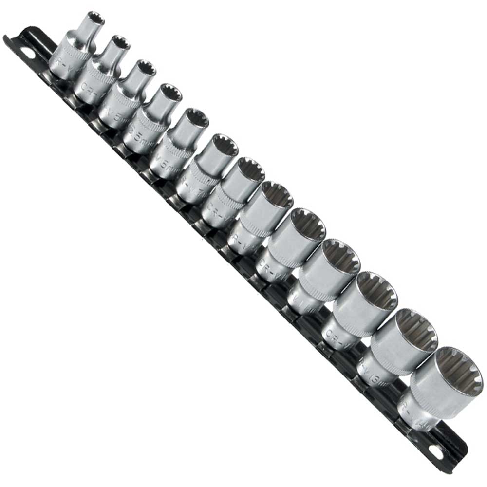 Steckschlüssel Einsätze Nuss 6-Kant E-PROFIL TORX ZOLL, 4-14 mm VARIOPLUS