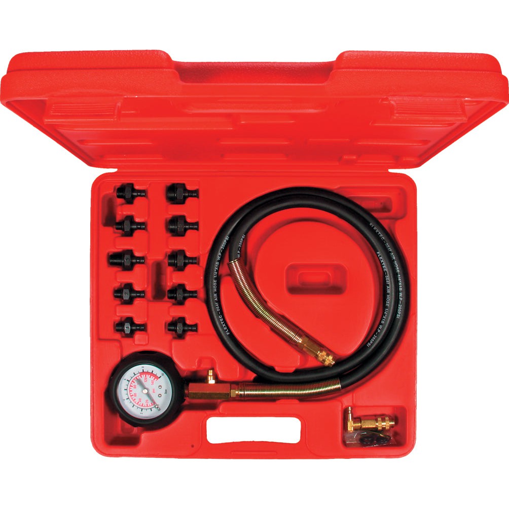 Motor Öldruck Tester Öldruck Prüfer 0-10 bar 12 tlg. Diagnose Werkzeug Satz