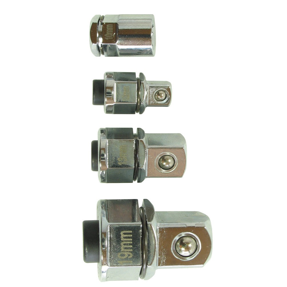 Adaptersatz für Bits und Ratschenring schlüssel 4 tlg. 1/4"  3/8"  1/2"