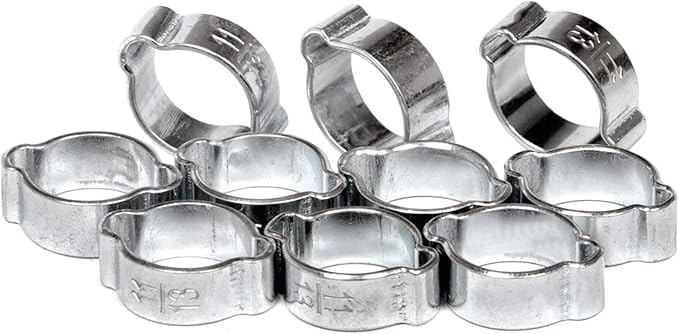 Zweiohrschellen Set Schlauchklemmen-Sortiment 2-Ohr Schlauchschellen 7-25mm