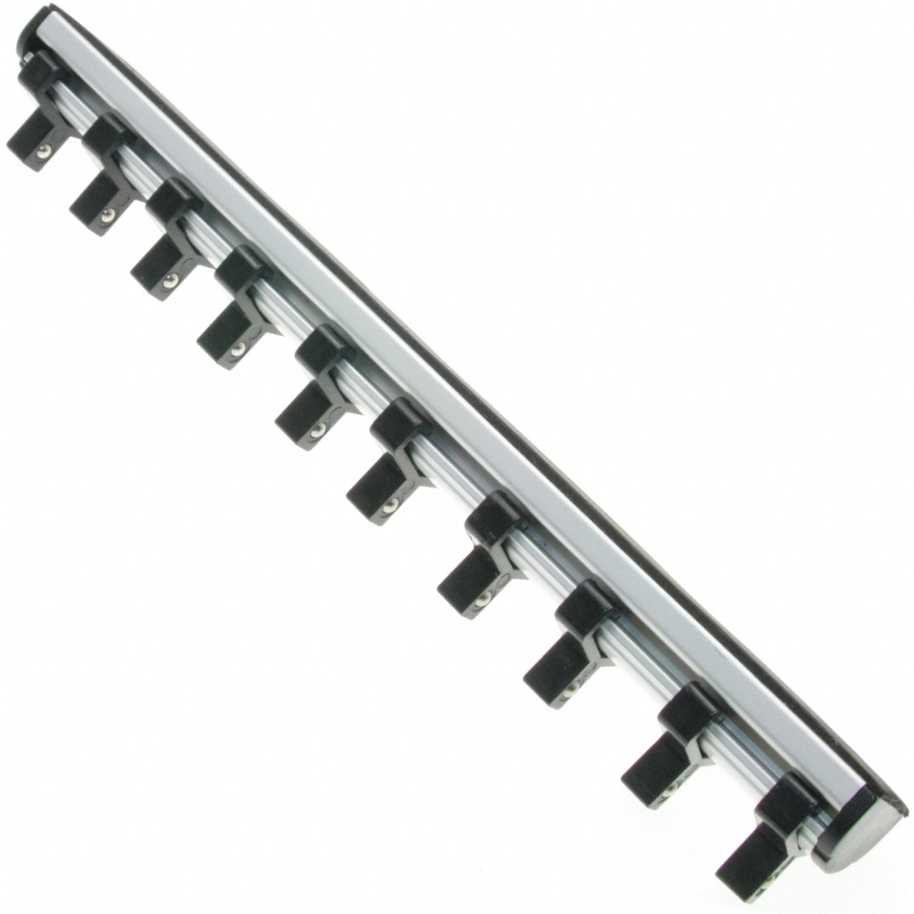 200 mm Magnetische Aufsteckschiene Klemmleiste Aufsteckleiste 10 Clips 1/4" Nuss