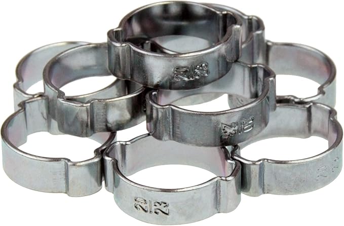 Zweiohrschellen Set Schlauchklemmen-Sortiment 2-Ohr Schlauchschellen 7-25mm