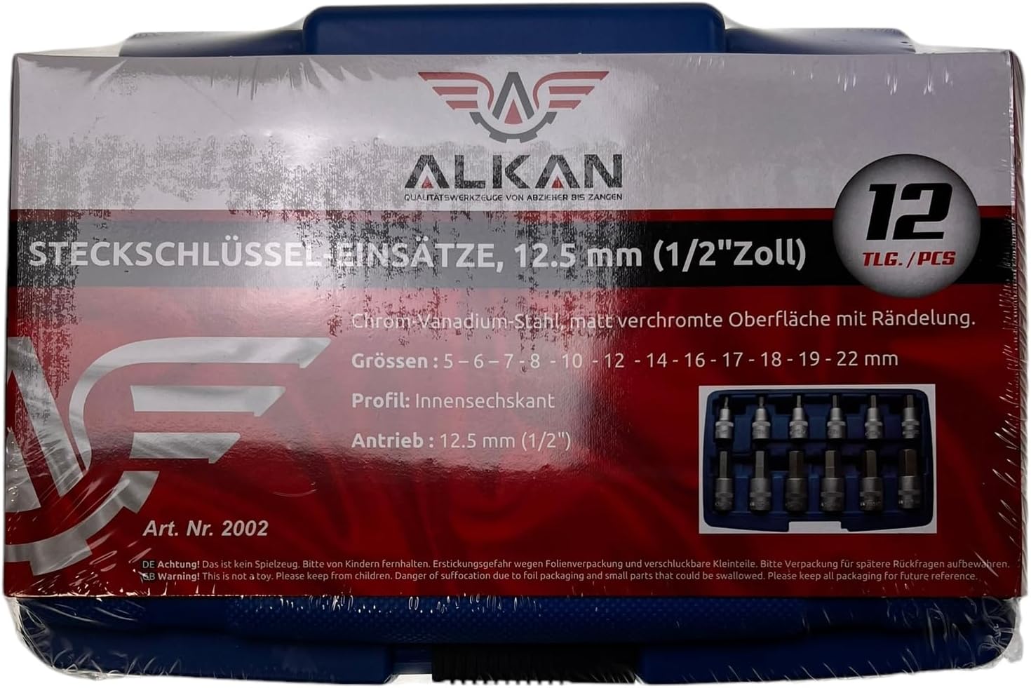 Außenverpackung von Steckschlüsseleinsatz Alkan