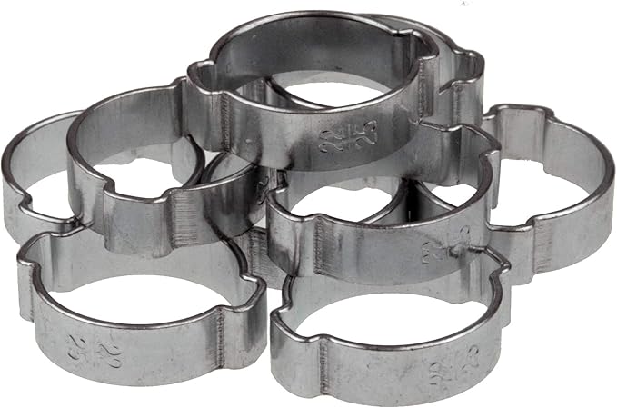 Zweiohrschellen Set Schlauchklemmen-Sortiment 2-Ohr Schlauchschellen 7-25mm