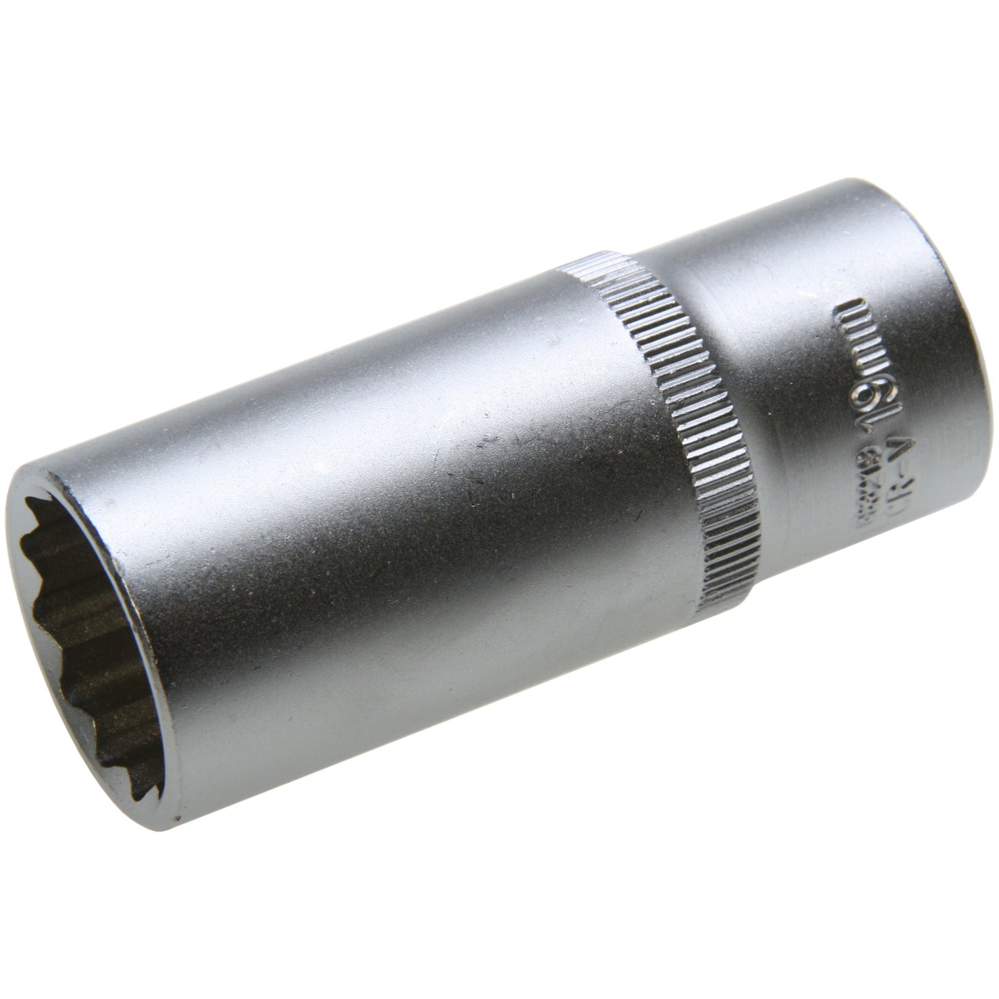 19 mm Lange VIELZAHN Steckschlüssel-Einsatz Stecknuss 12-kant Nuss 3/8"-Antrieb