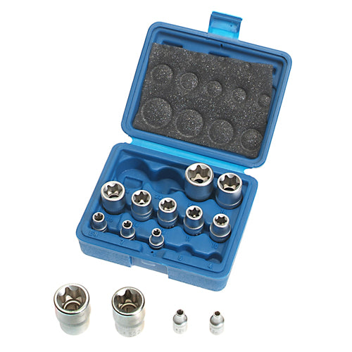 14 x Einsätze für aussen TORX Nuss E-PROFIL 1/4" 3/8" 1/2" Antrieb E4-E24 Cr-V