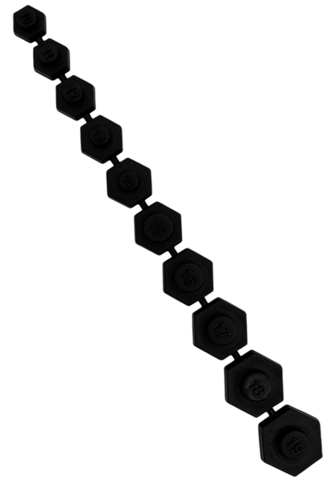 Kunststoff-Einsätze mit Magnet für 10 Steckschlüsseleinsätze, 10–19 mm (SCHWARZ)