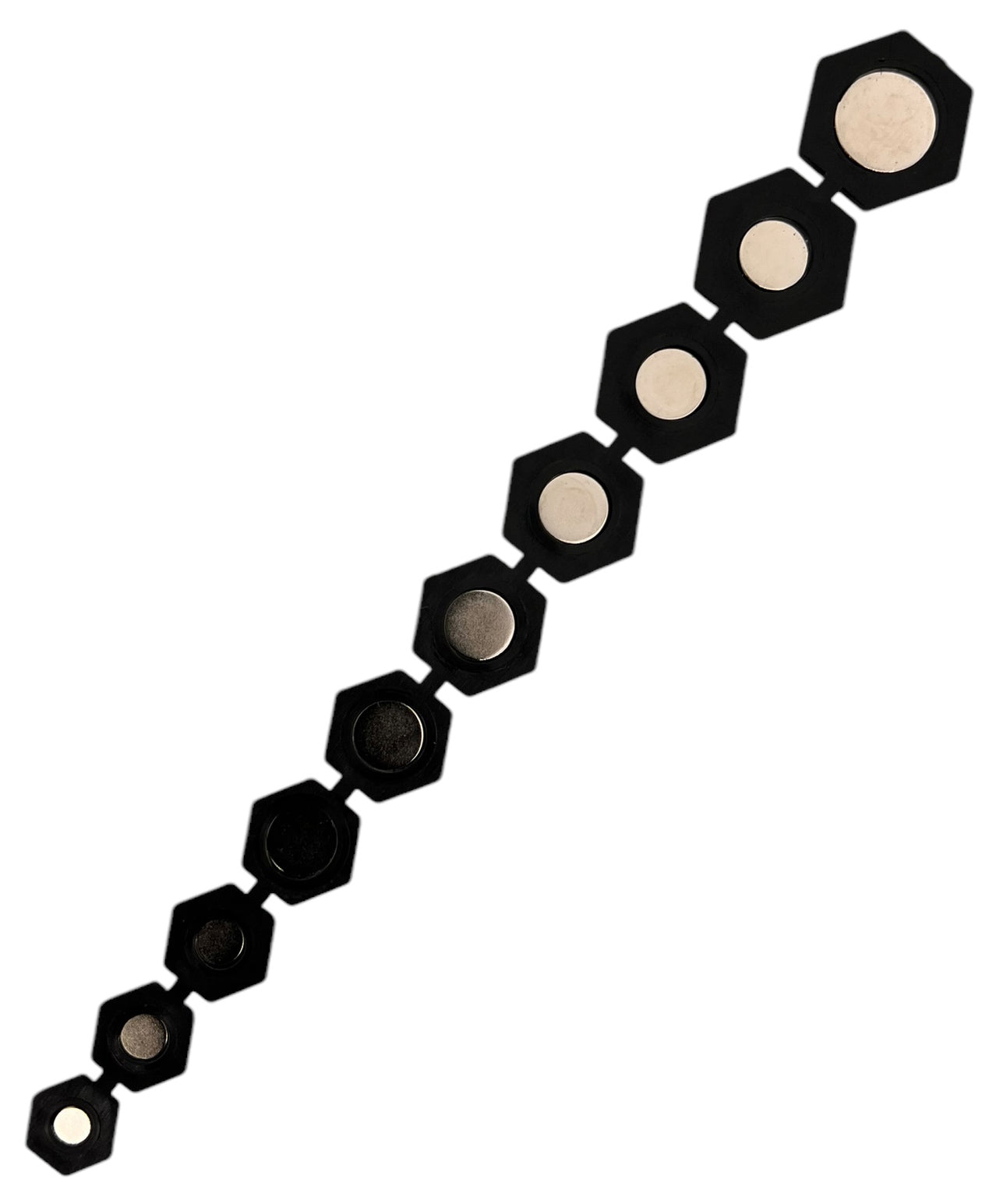 Kunststoff-Einsätze mit Magnet für 10 Steckschlüsseleinsätze, 10–19 mm (SCHWARZ)