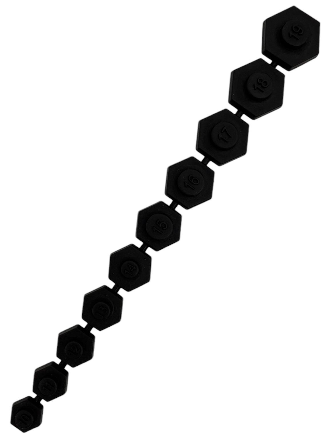 Kunststoff-Einsätze mit Magnet für 10 Steckschlüsseleinsätze, 10–19 mm (SCHWARZ)