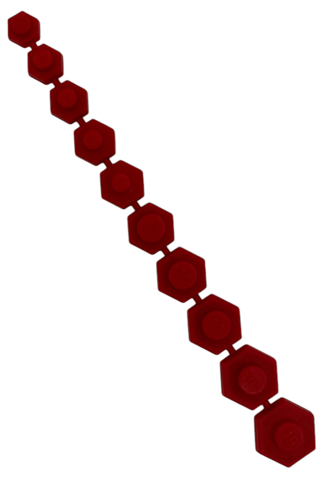 Kunststoff-Einsätze mit Magnet für 10 Steckschlüsseleinsätze, 10–19 mm (ROT)
