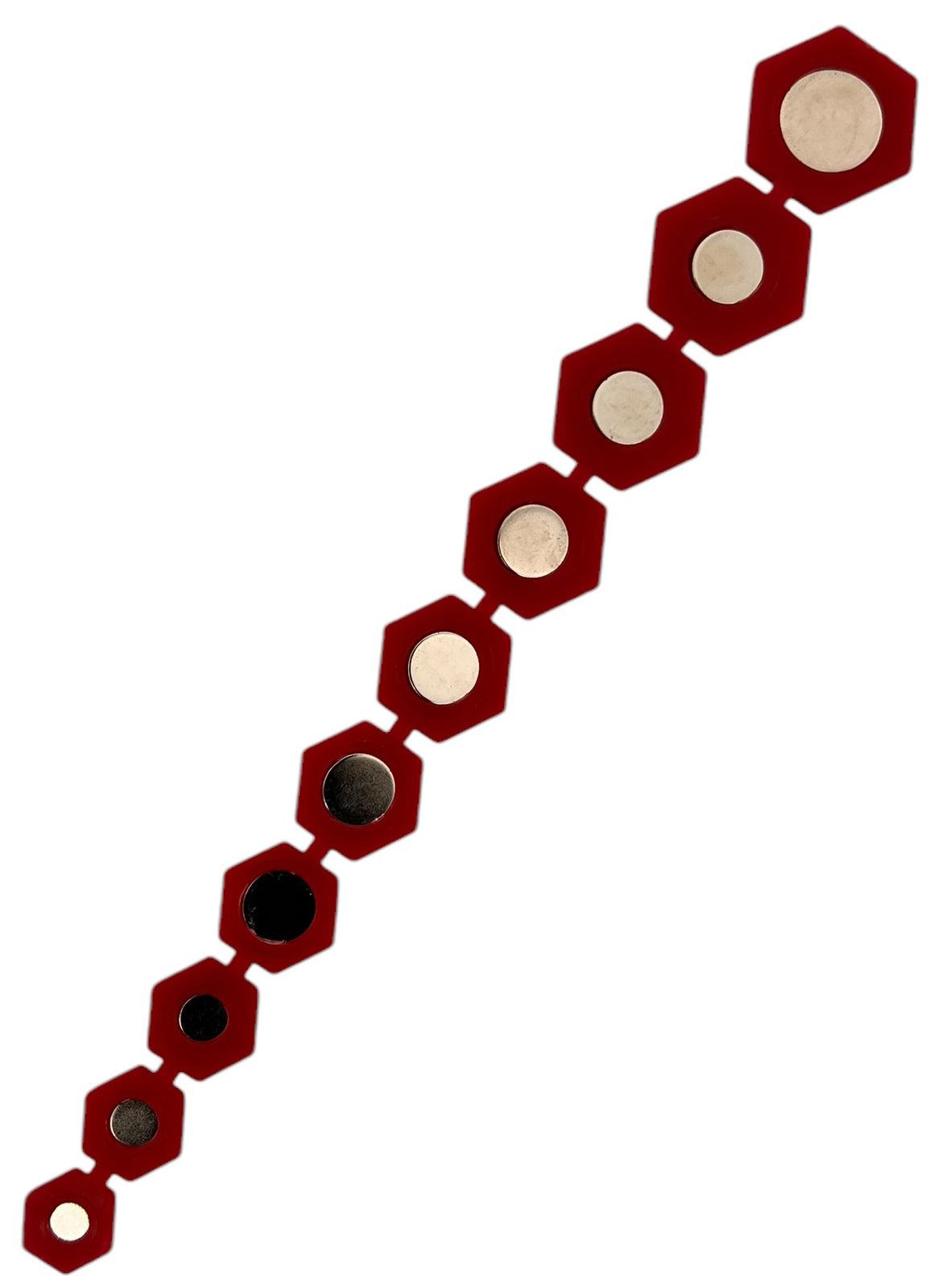Kunststoff-Einsätze mit Magnet für 10 Steckschlüsseleinsätze, 10–19 mm (ROT)