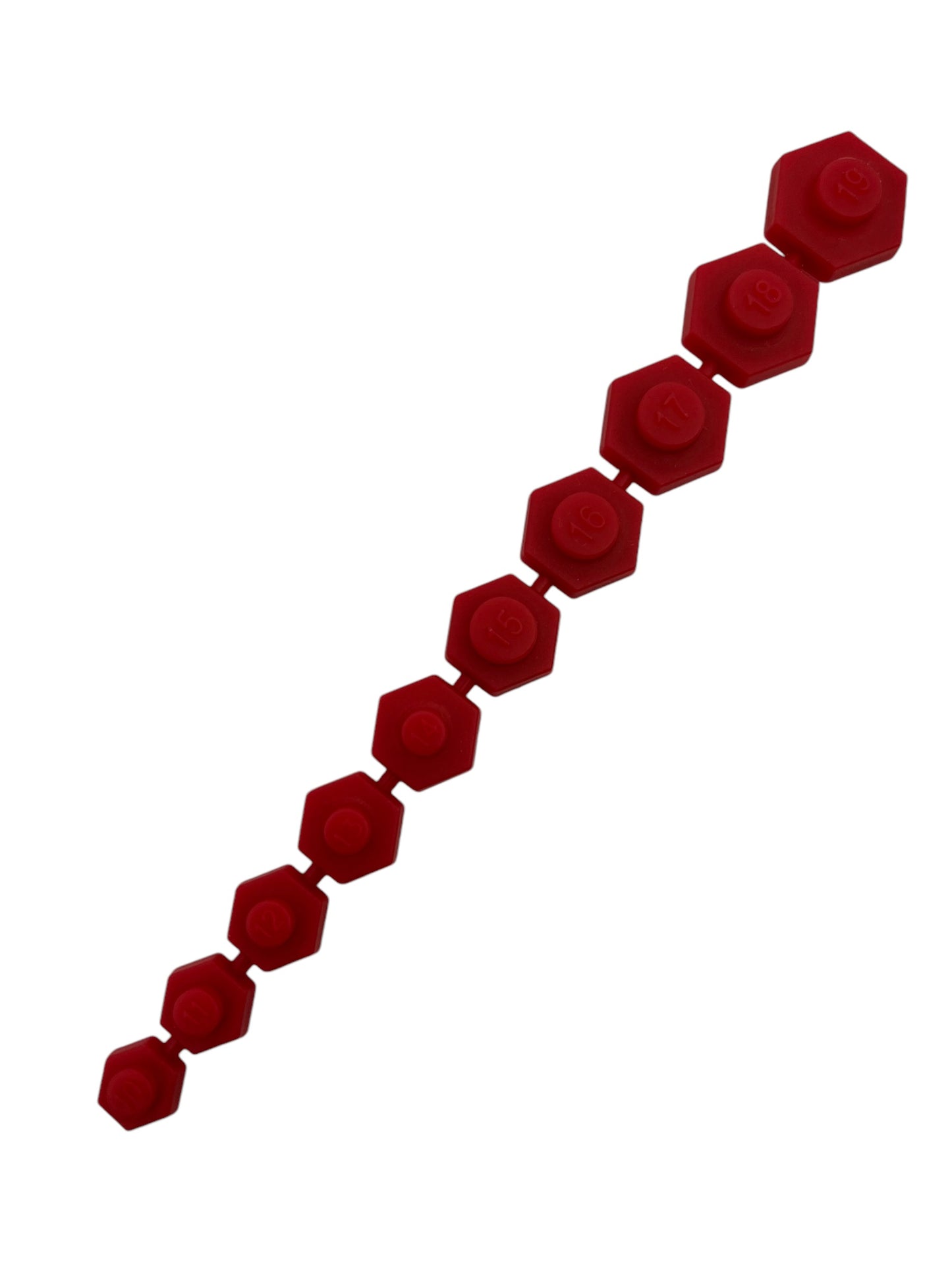 Kunststoff-Einsätze mit Magnet für 10 Steckschlüsseleinsätze, 10–19 mm (ROT)
