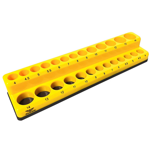 1/4" Steckschlüssel Magnethalter für 26 Nüsse Einsätze Stecknussleiste Organizer