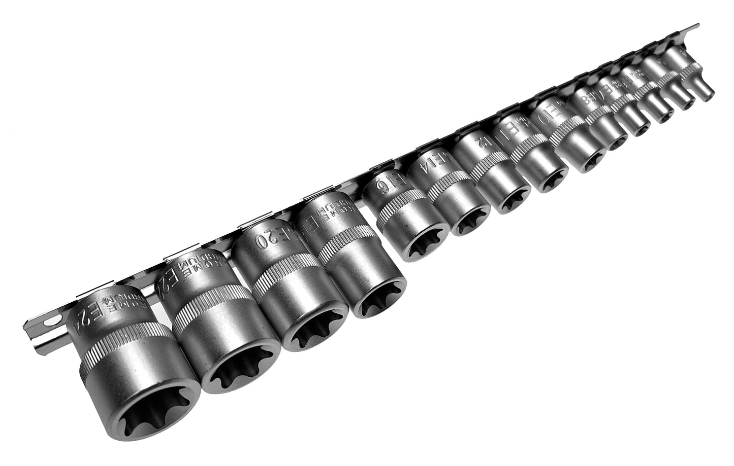 14 x Einsätze für aussen TORX Nuss E-PROFIL 1/4" 3/8" 1/2" Antrieb E4-E24 Cr-V