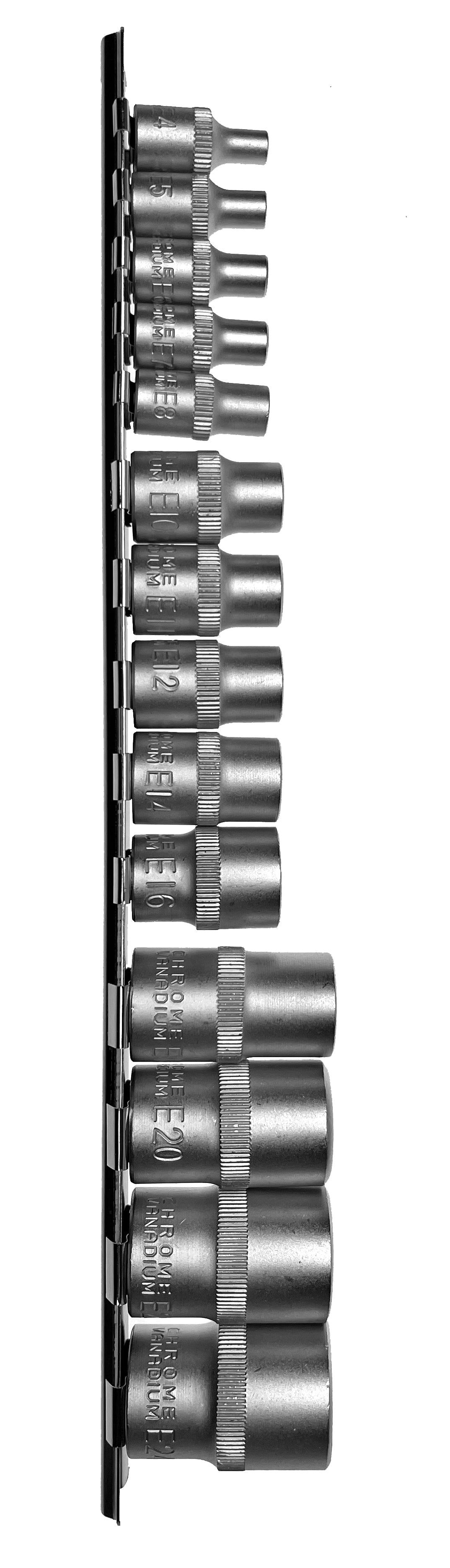 14 x Einsätze für aussen TORX Nuss E-PROFIL 1/4" 3/8" 1/2" Antrieb E4-E24 Cr-V