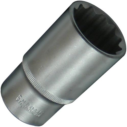Lange Steckschlüssel-Einsatz Vielzahn 12-kant Nuss 8 bis 38 mm 3/8" & 1/2" Zoll