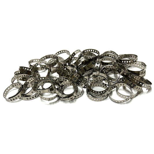 50 x Schlauchschellen Schlauchklemmen Set EDELSTAHL VA2 21-45mm Achsmanschetten