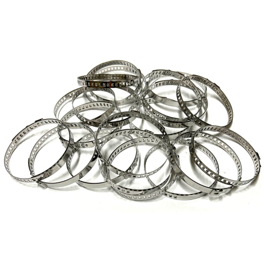 20 x Schlauchschellen Schlauchklemmen EDELSTAHL VA2 64-122 mm Achsmanschetten