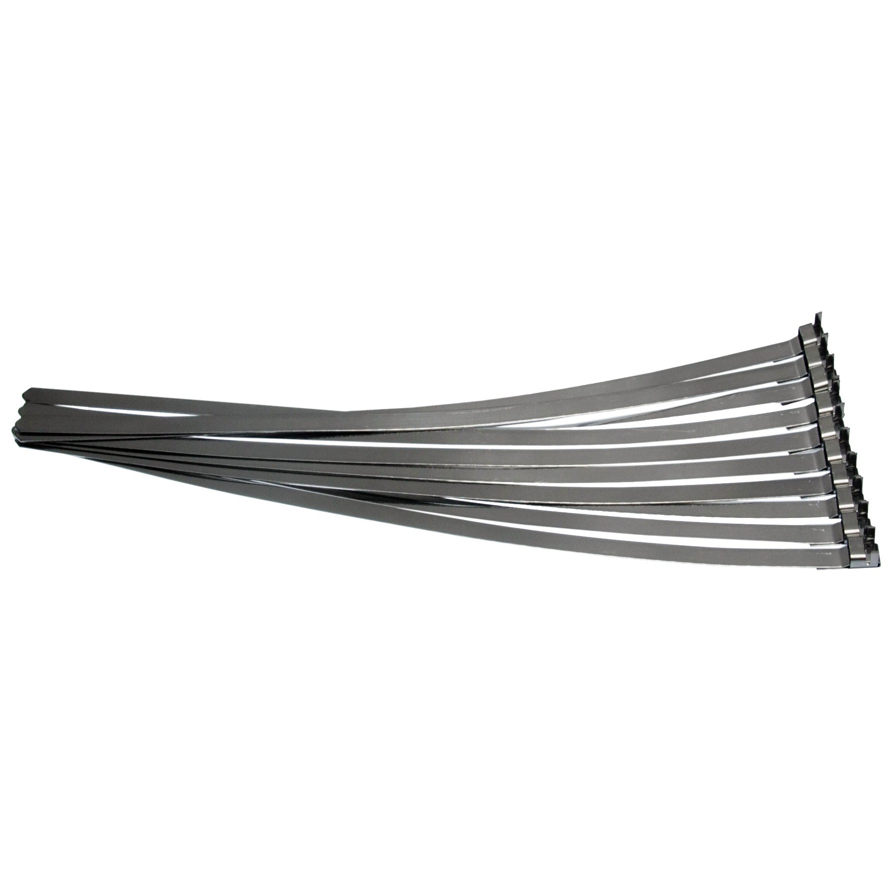 10 x Vorgefertigte Edelstahl 304SS Schlauchbandschellen Kabelbinder Länge 360 mm