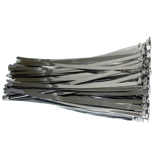 100 x Vorgefertigte Edelstahl 304SS Schlauchbandschelle Edelstahlschellen L360mm