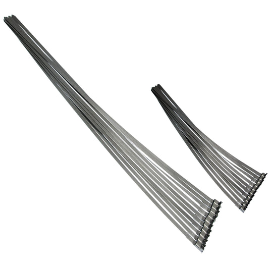 20 x Vorgefertigte Schlauchbandschellen V2A Edelstahlschellen 304SS L360  740mm