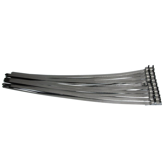 20 x Vorgefertigte Edelstahl 304SS Schlauchbandschellen Kabelbinder Länge 480 mm