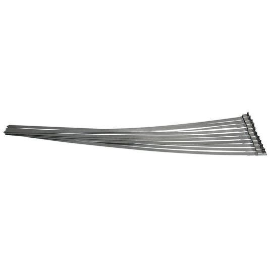 10 x Vorgefertigte Edelstahl 304SS Schlauchbandschellen Kabelbinder Länge 740 mm