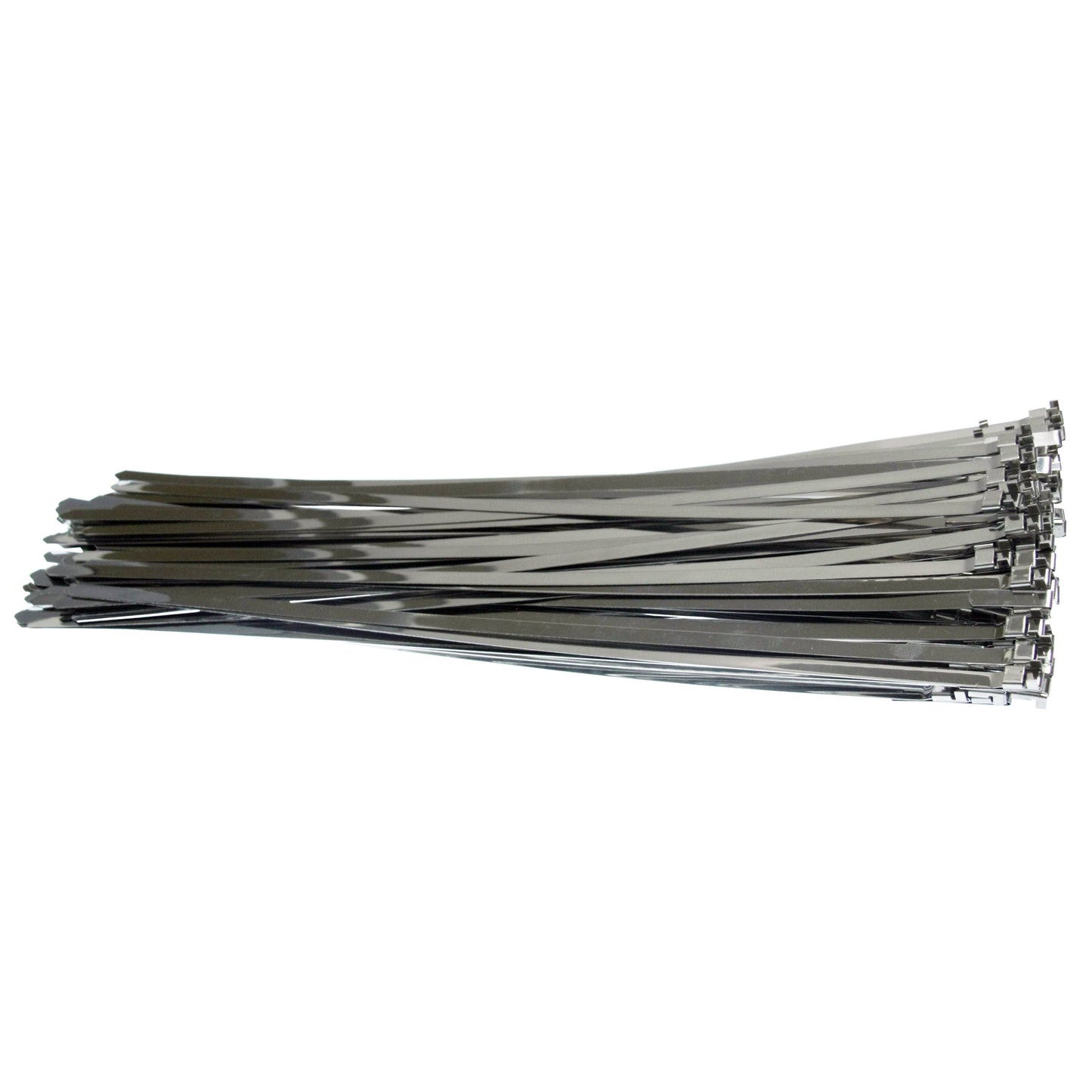 100 x Vorgefertigte Edelstahl 304SS Schlauchbandschellen Kabelbinder Länge 740mm